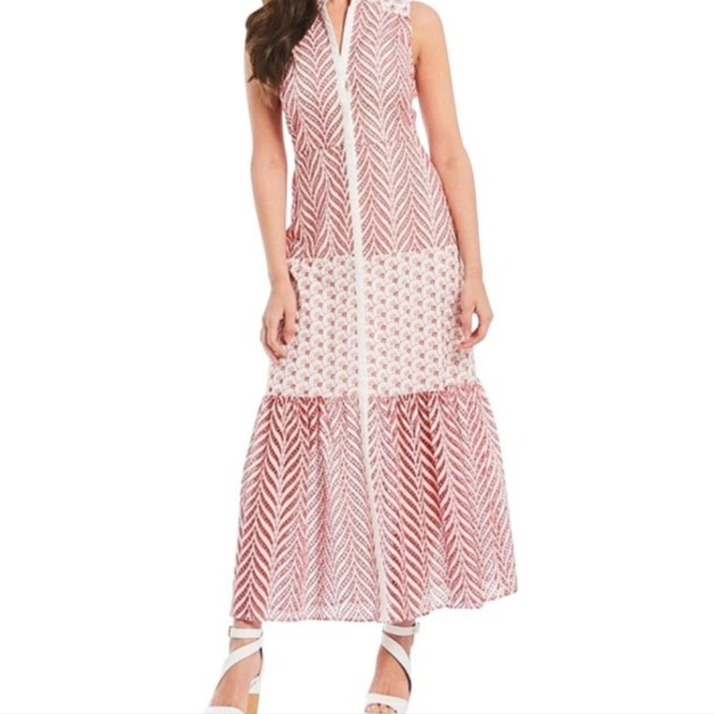Belle Badgley Mischka Eden Eyelet Maxi Dress NWT!